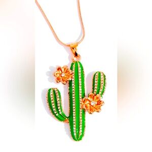 🔥🌵🔥 “CAREFREE CACTUS” COPPER NECKLACE WITH FREE EARRINGS ~ PAPARAZZI❗️🔥🌵🔥